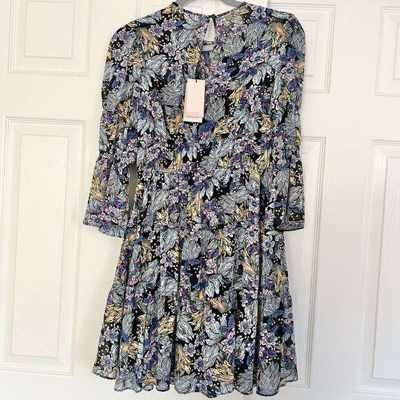 Cinq a Sept Paradise Floral June Minidress size 00 MSRP $345 - Picture 7 of 9
